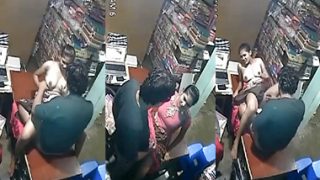 Tamil Girl Affair With Shop Owner Fucking CCTV Showing